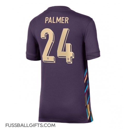 England Cole Palmer #24 Fußballbekleidung Auswärtstrikot Damen EM 2024 Kurzarm